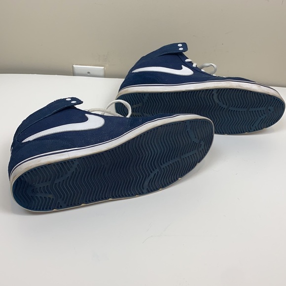 Nike || Ruckus Mid 387174-401; Size 11; Navy & White - Picture 9 of 16